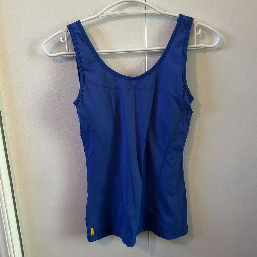 Lole Sportswear Blue Camisole with mesh incorporated bra, Size XS